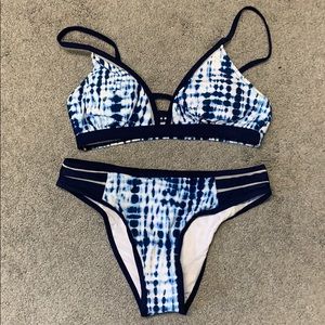 NWT CUPSHE Tie-Dye Strappy Bikini size small